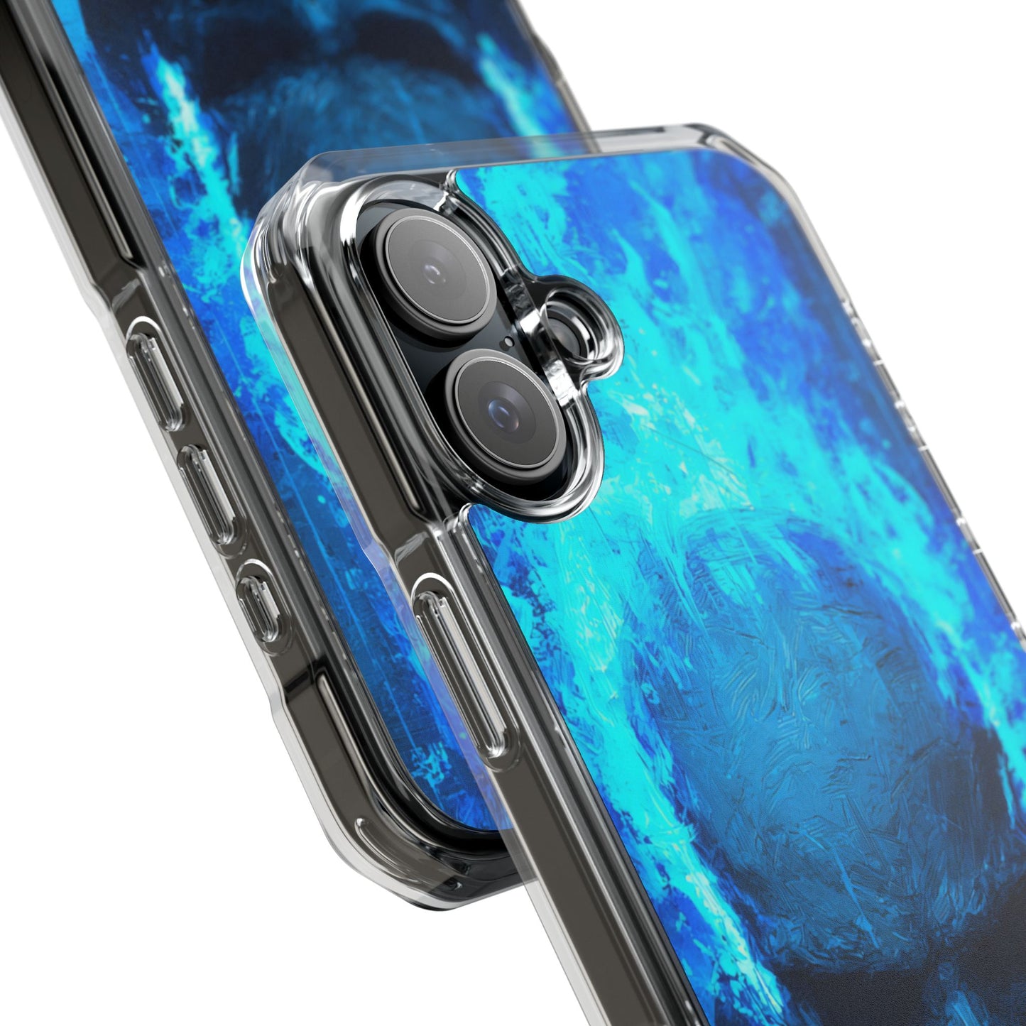 Blue Skull Knight Case | Clear Magnetic