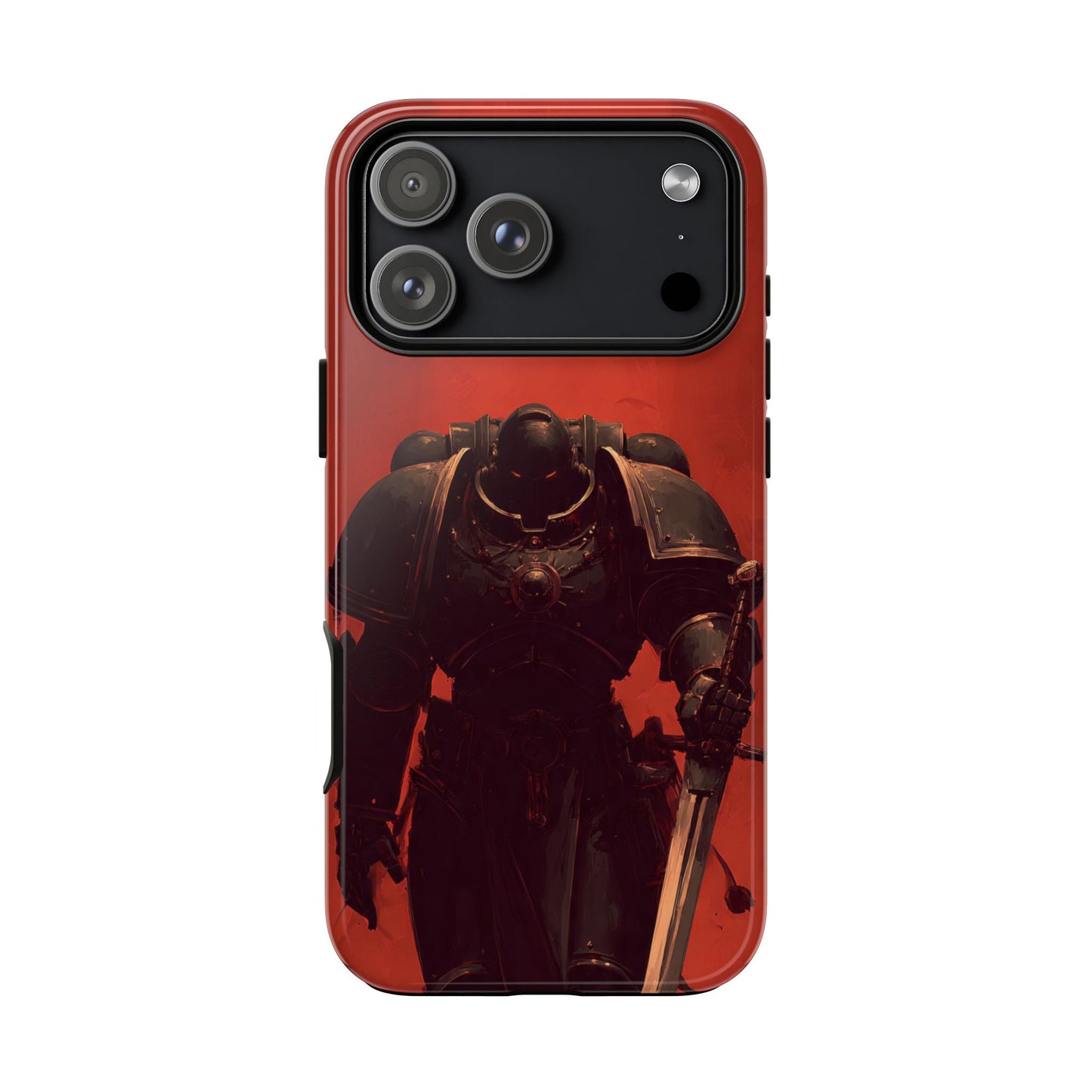 Armored Knight Phone Case – Dark Fantasy Red Tough Cases