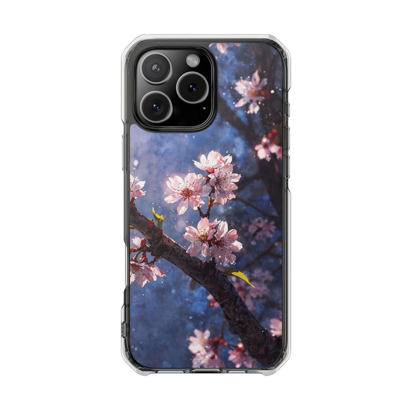 Pink Cherry Blossom Case |Clear Magnetic