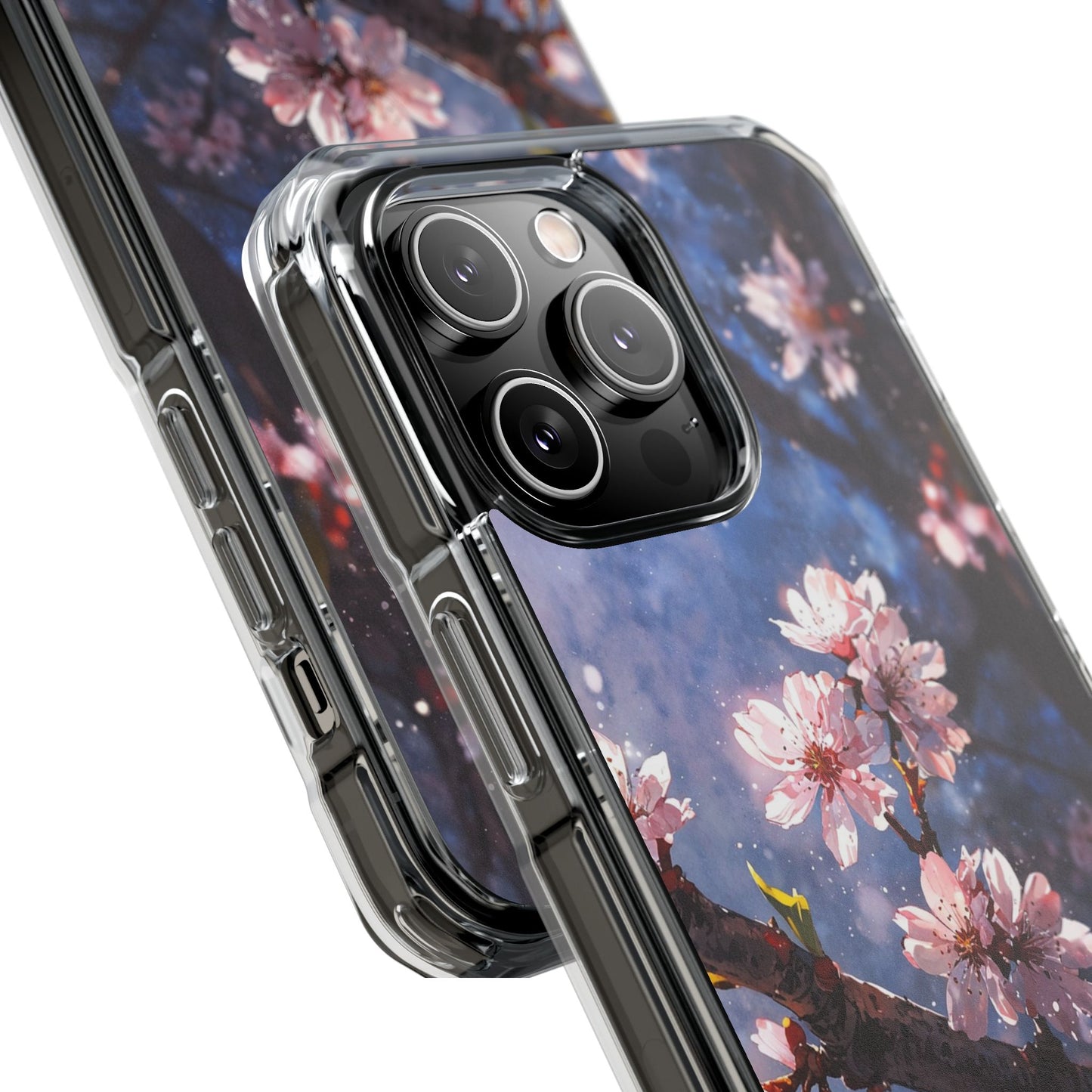 Pink Cherry Blossom Case |Clear Magnetic