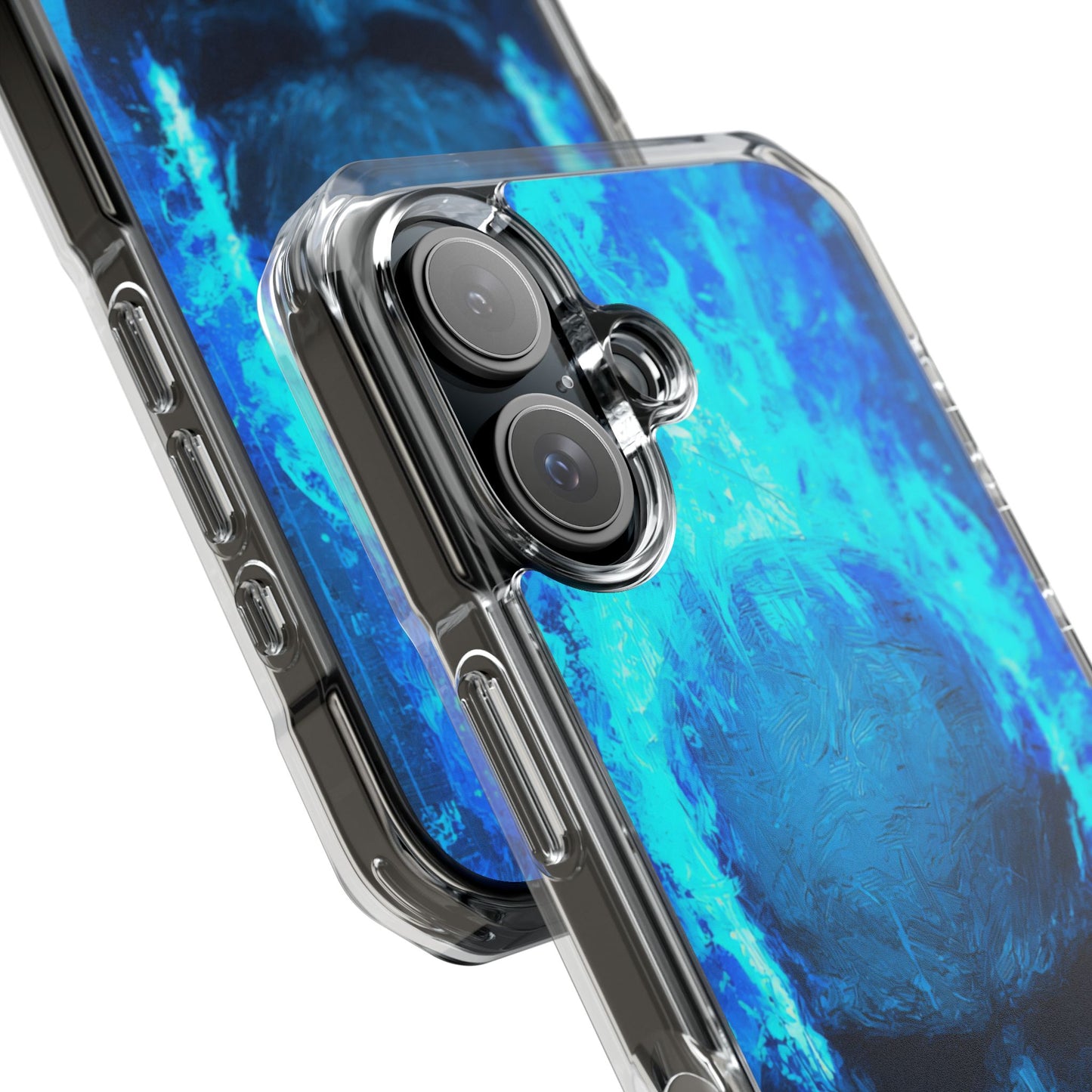 Blue Skull Knight Case | Clear Magnetic