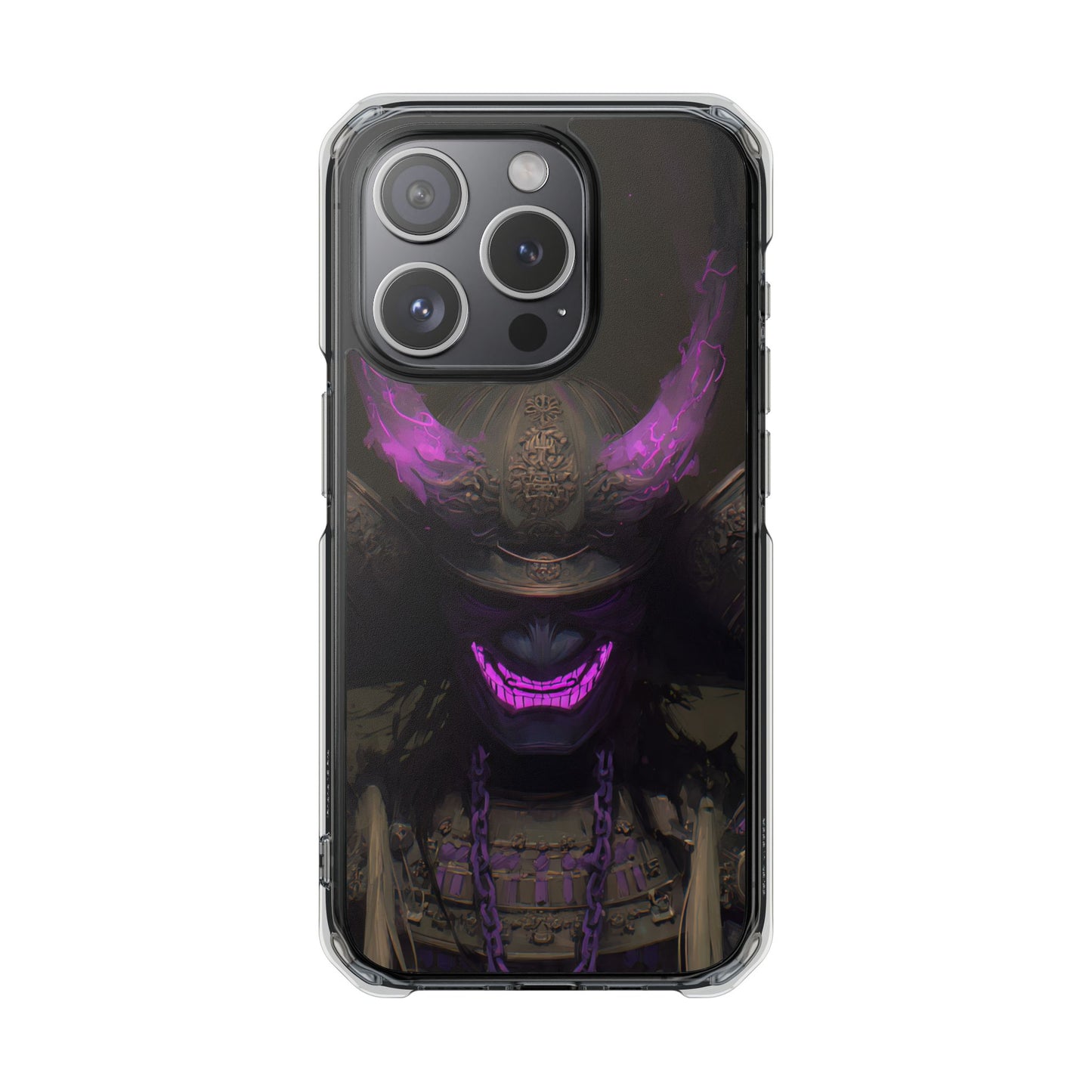 Oni Samurai Mask | Clear Magnetic
