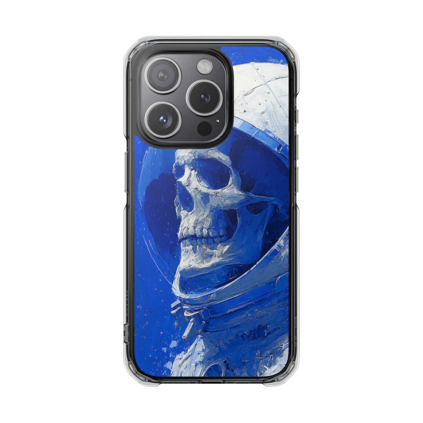 Blue Astronaut Skull | Clear Magnetic