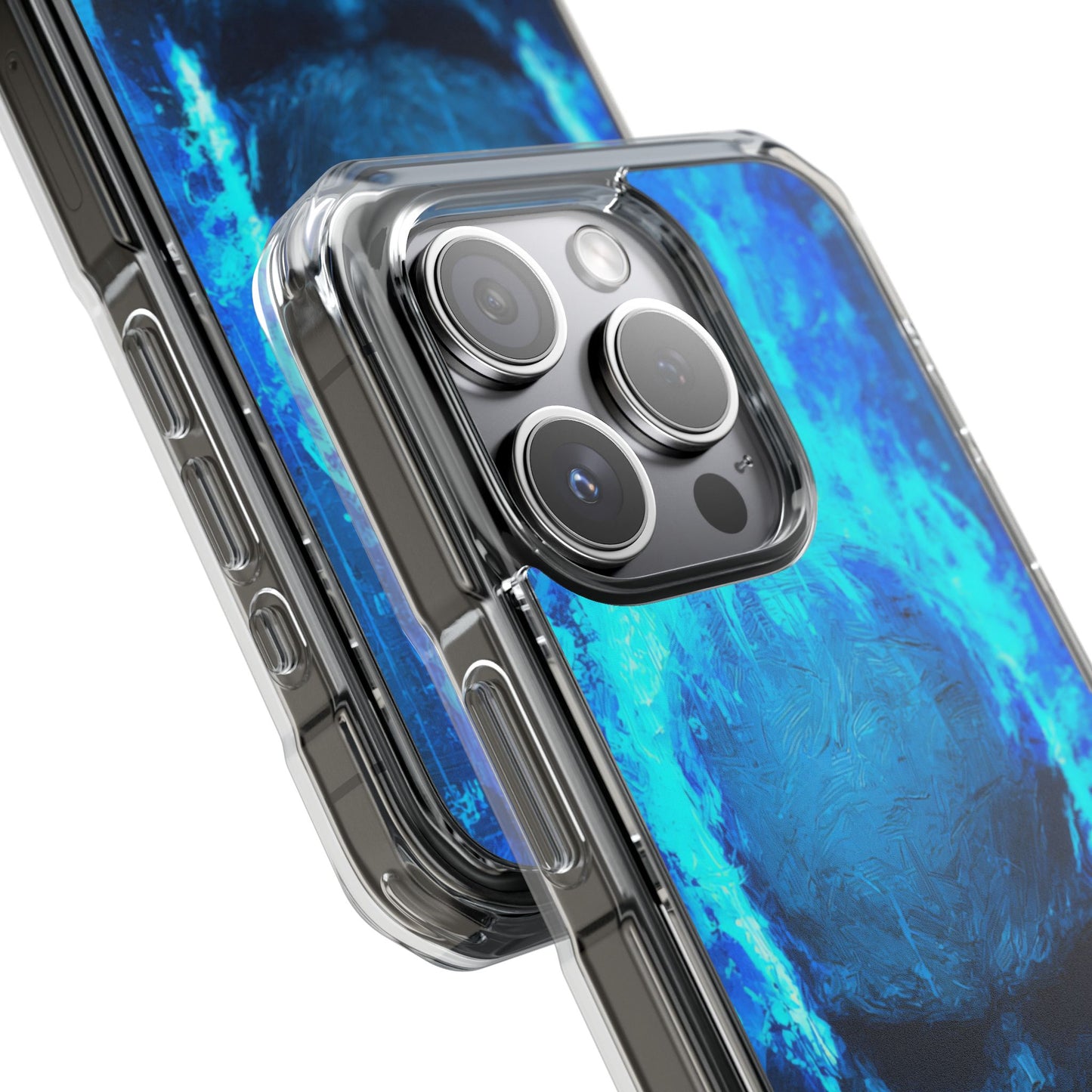 Blue Skull Knight Case | Clear Magnetic