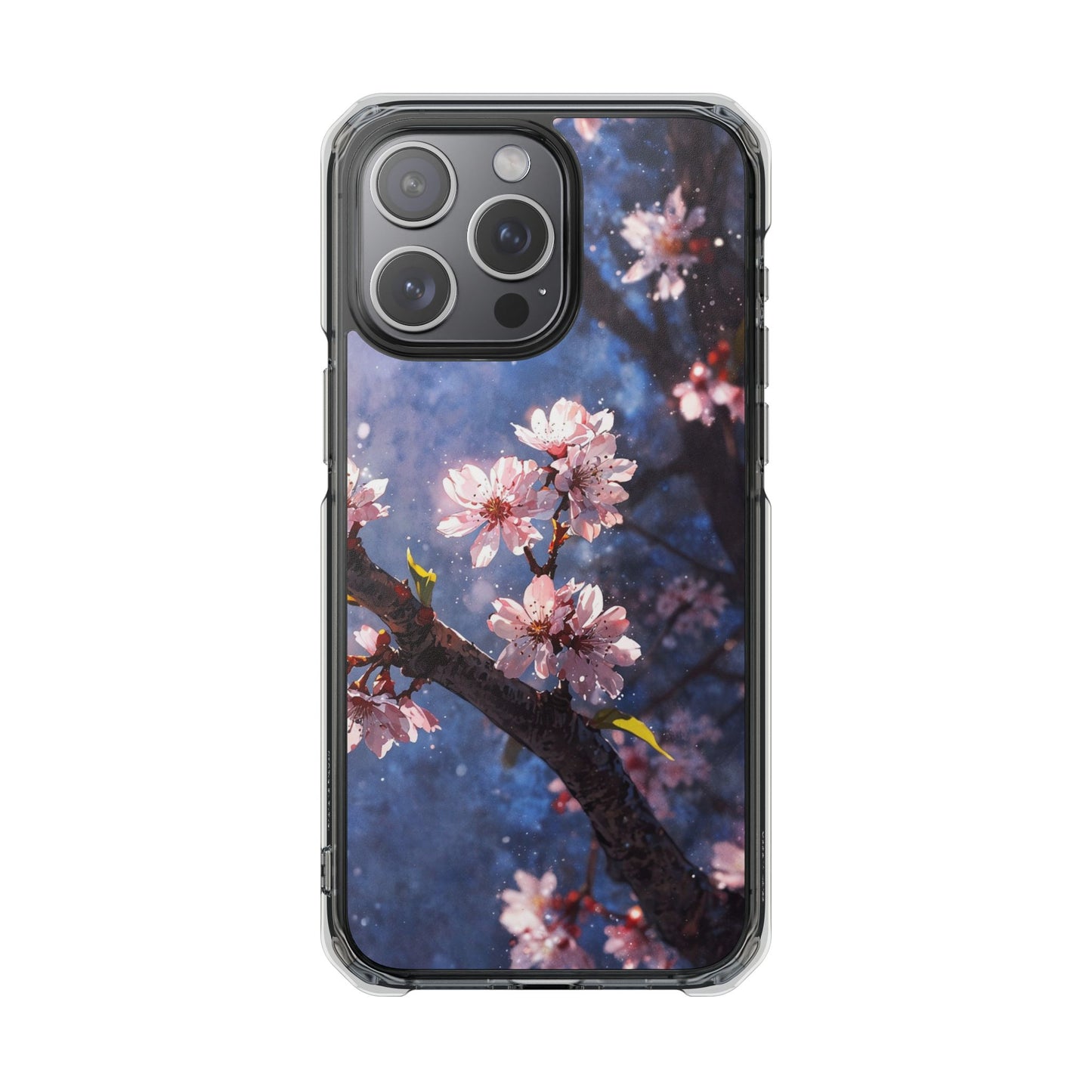 Pink Cherry Blossom Case |Clear Magnetic
