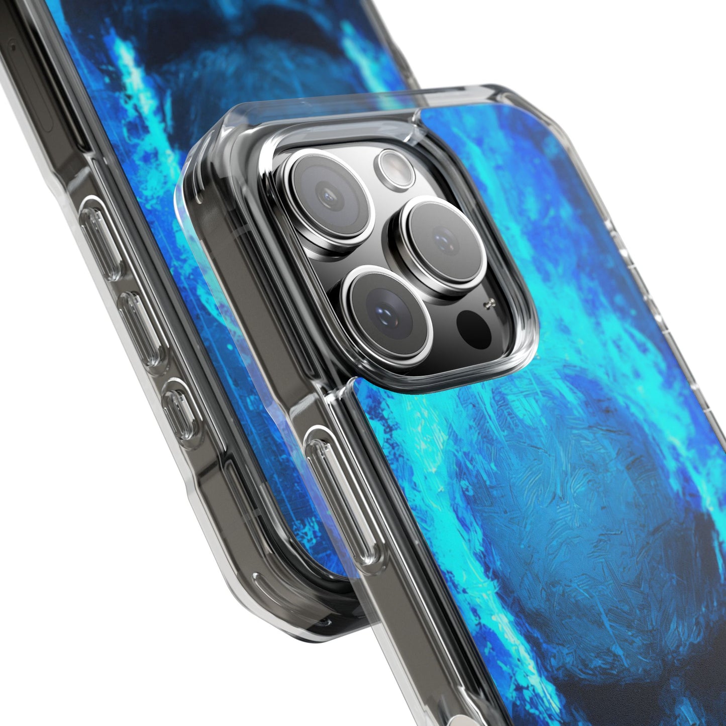 Blue Skull Knight Case | Clear Magnetic