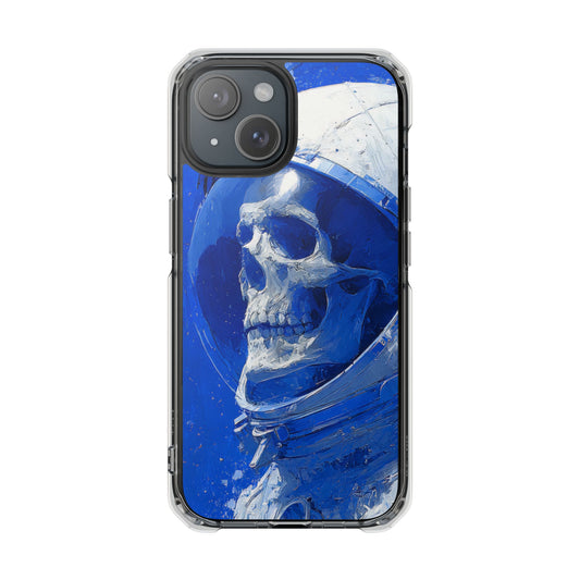 Blue Astronaut Skull | Clear Magnetic