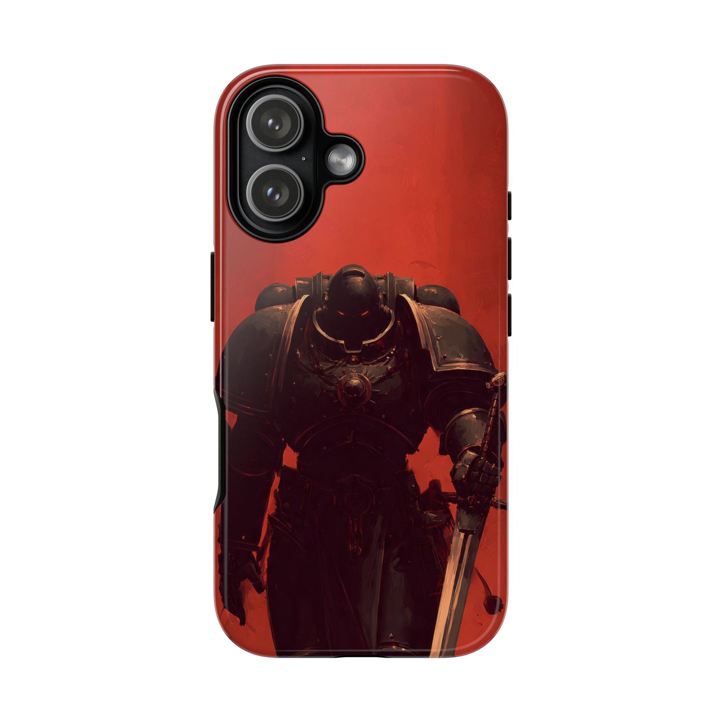 Armored Knight Phone Case – Dark Fantasy Red Tough Cases