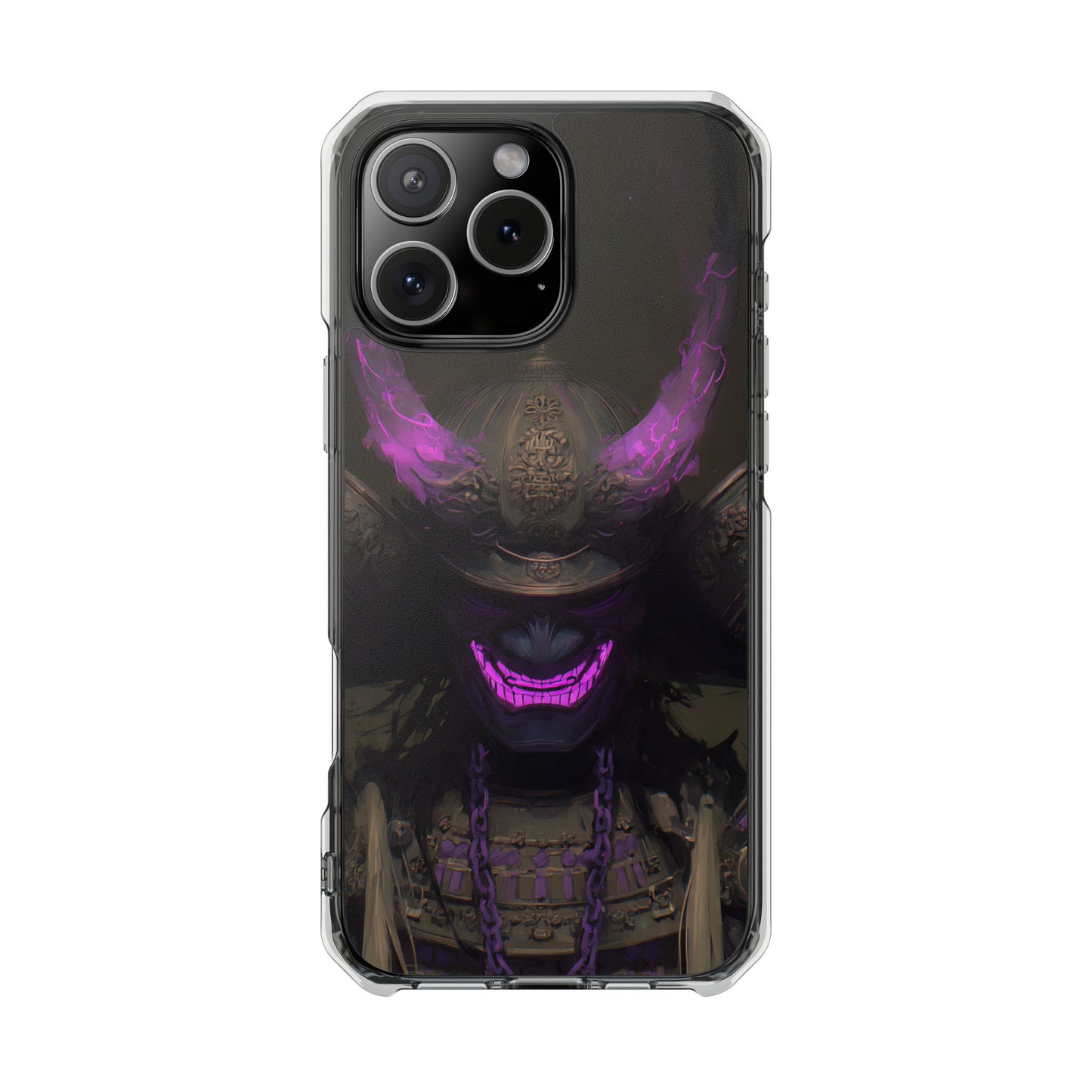 Oni Samurai Mask | Clear Magnetic
