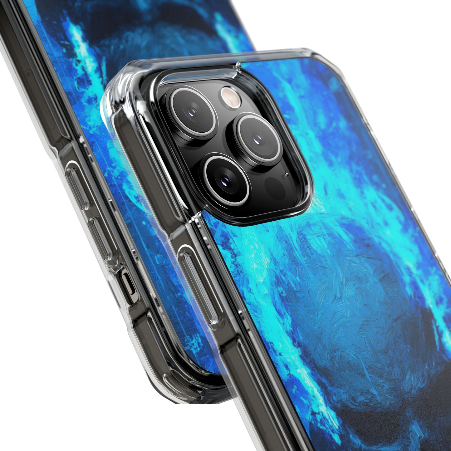 Blue Skull Knight Case | Clear Magnetic