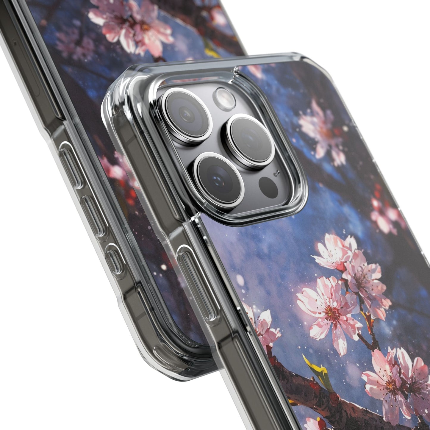 Pink Cherry Blossom Case |Clear Magnetic