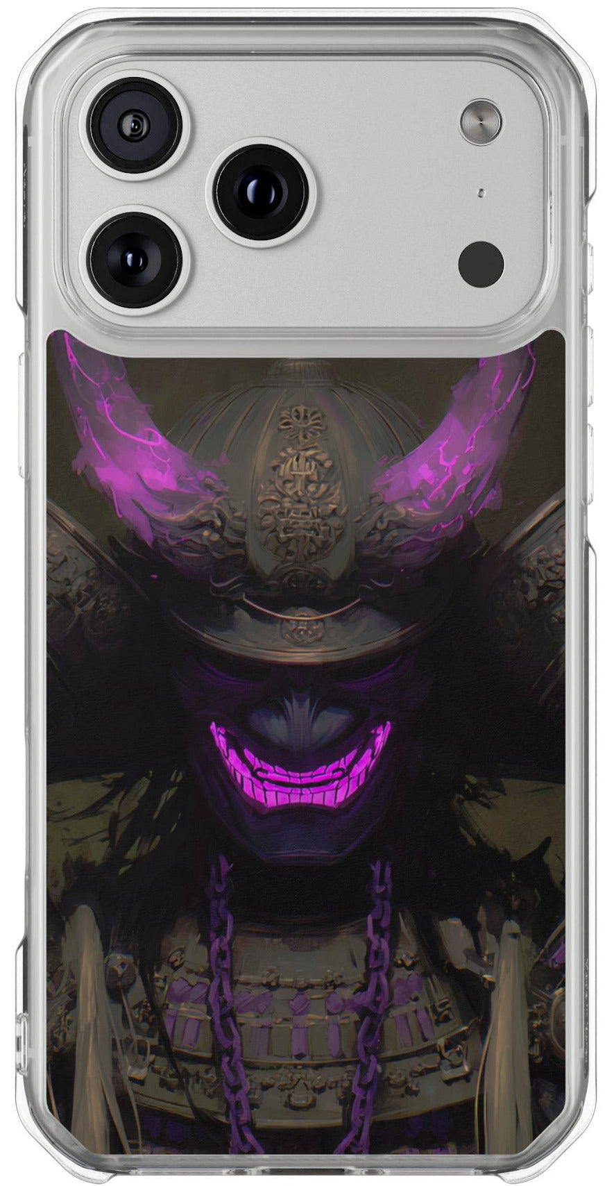 Oni Samurai Mask | Clear Magnetic