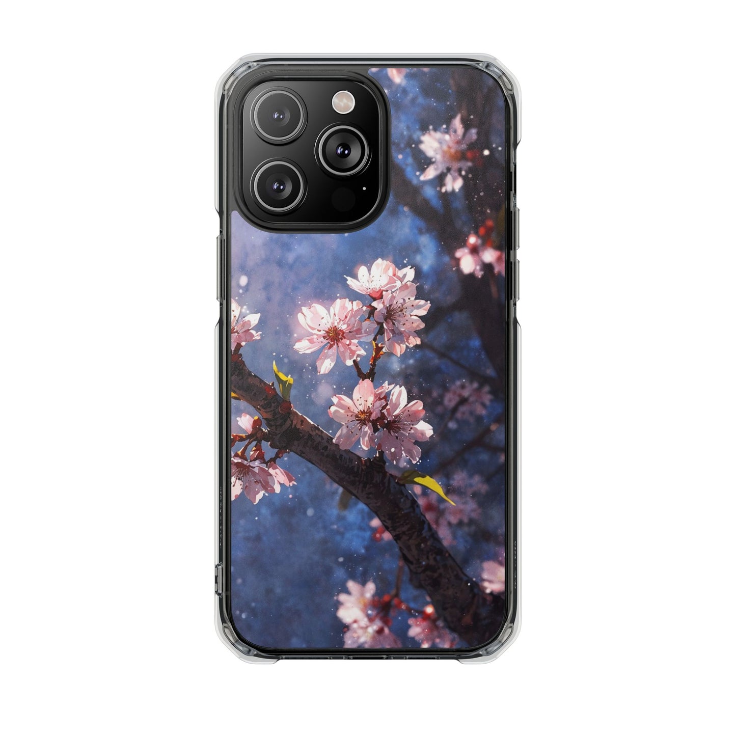 Pink Cherry Blossom Case |Clear Magnetic