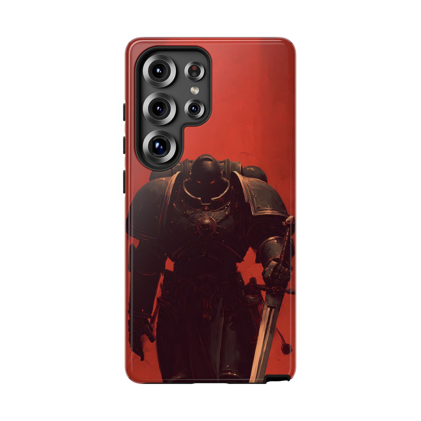 Armored Knight Phone Case – Dark Fantasy Red Tough Cases