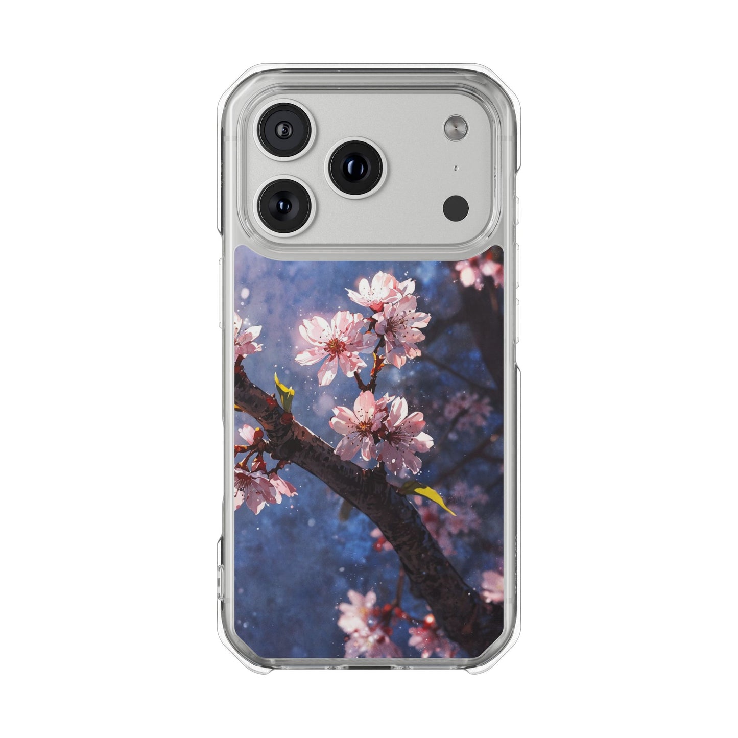 Pink Cherry Blossom Case |Clear Magnetic