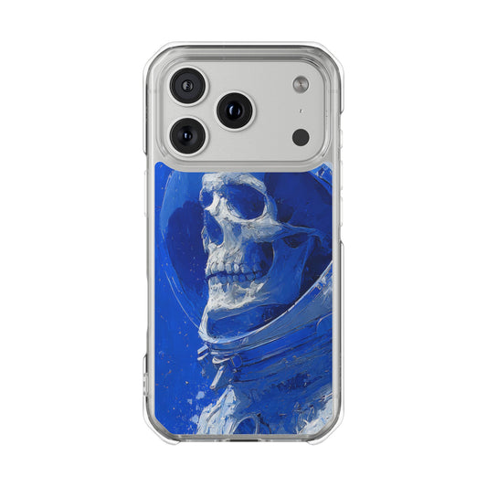 Blue Astronaut Skull | Clear Magnetic