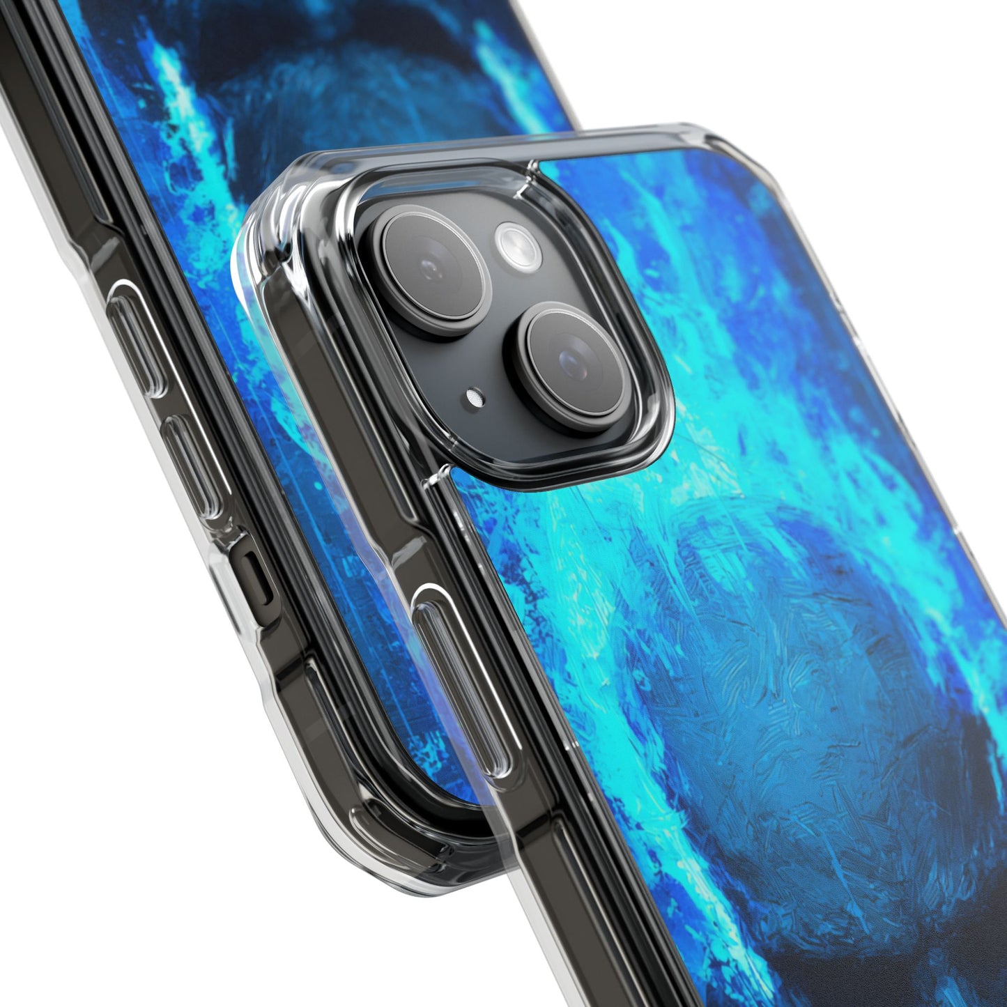 Blue Skull Knight Case | Clear Magnetic
