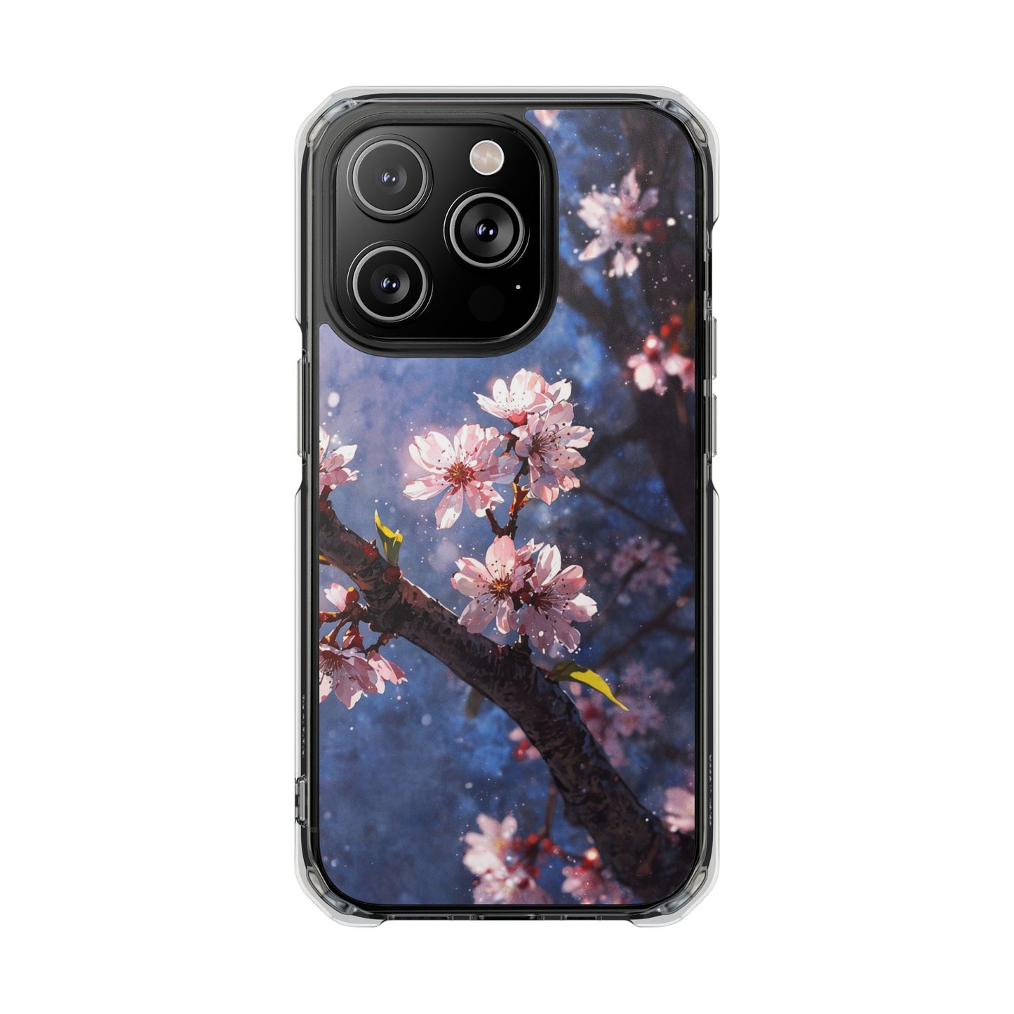 Pink Cherry Blossom Case |Clear Magnetic