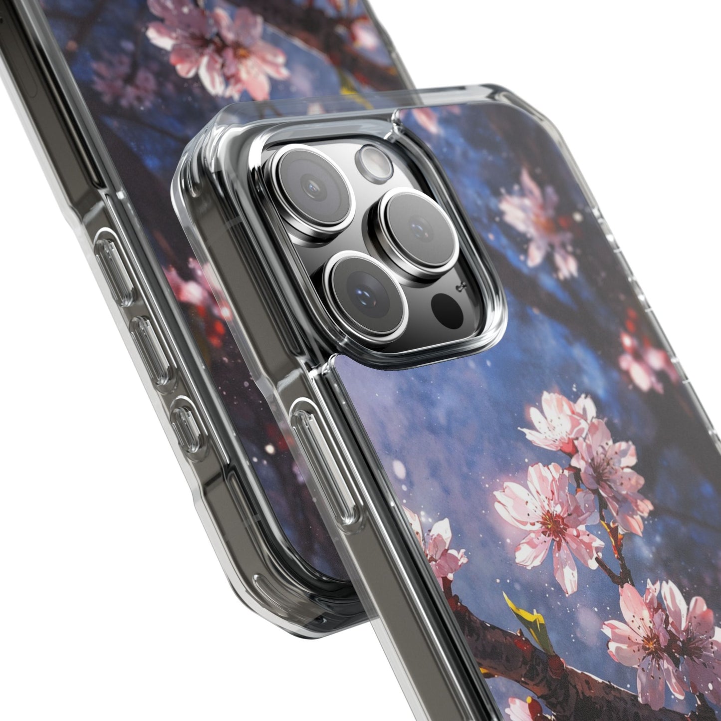 Pink Cherry Blossom Case |Clear Magnetic