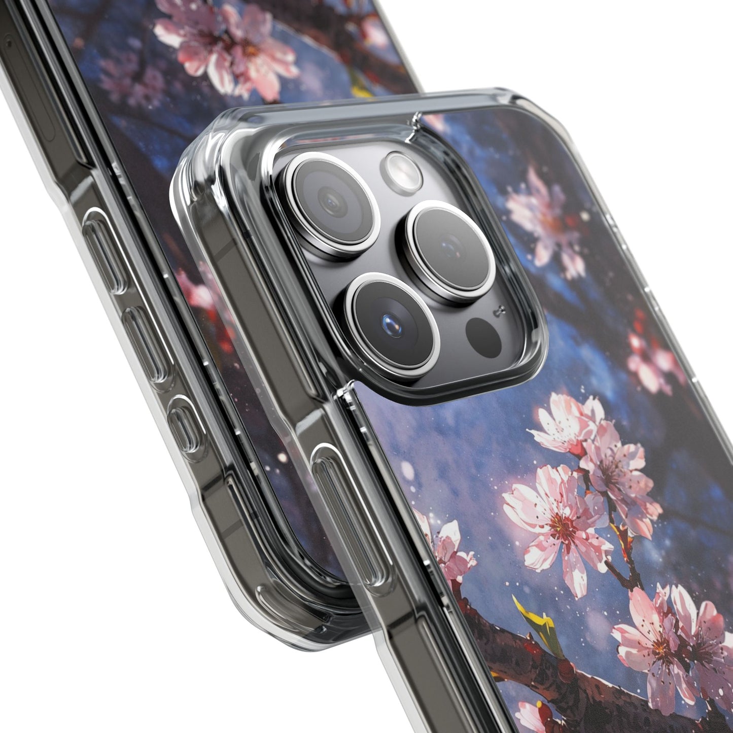 Pink Cherry Blossom Case |Clear Magnetic