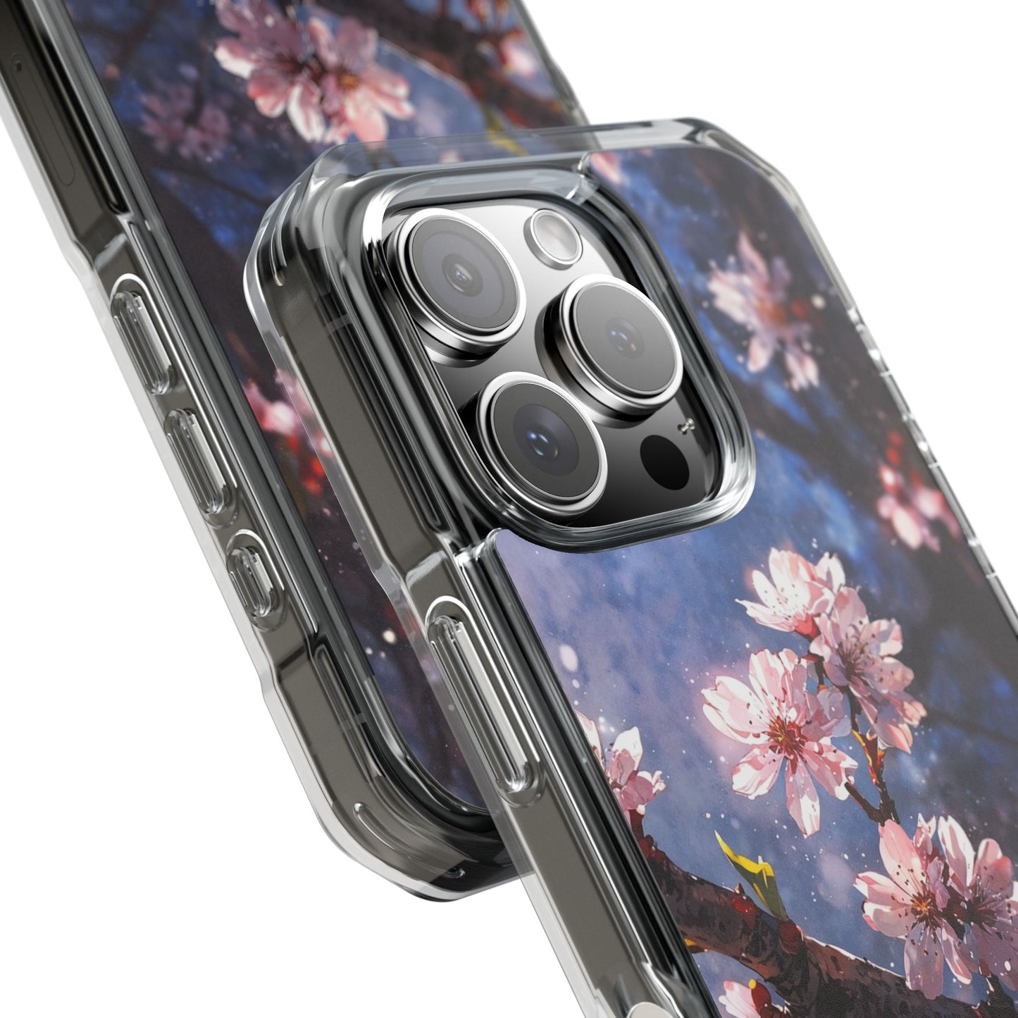 Pink Cherry Blossom Case |Clear Magnetic