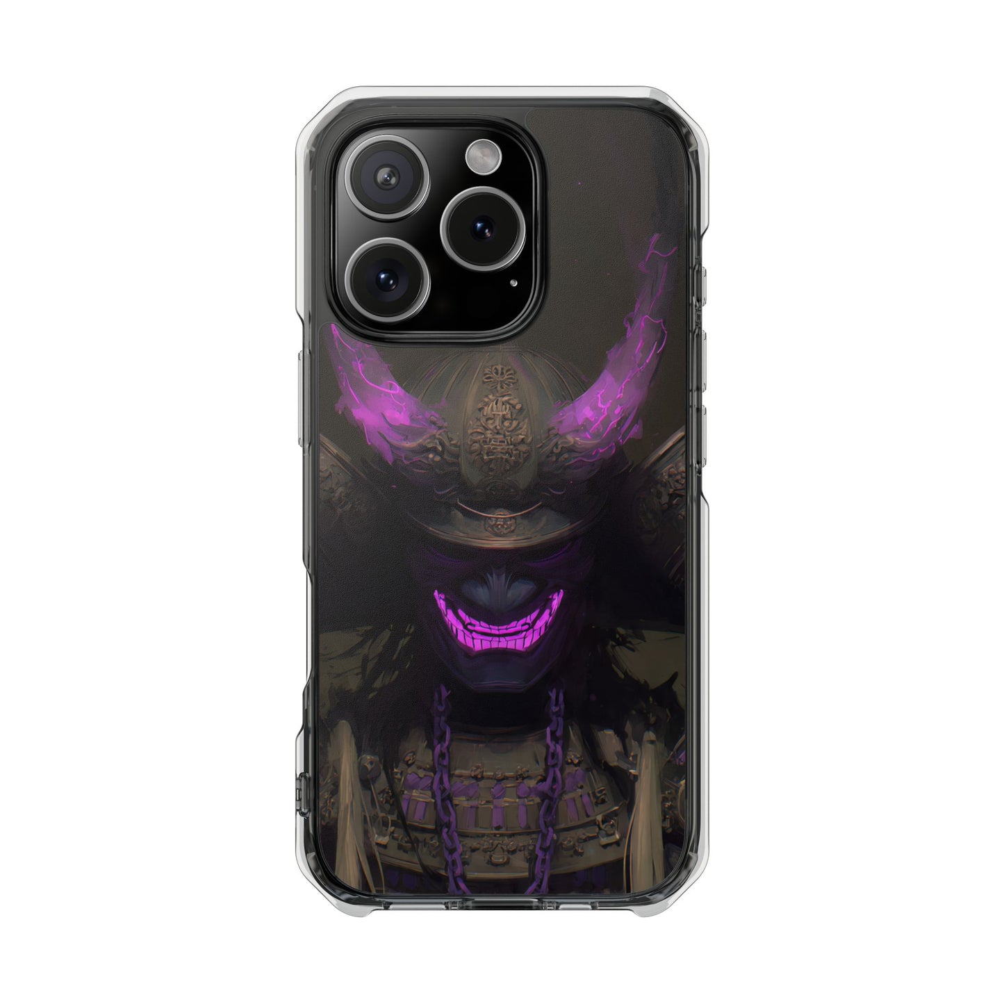 Oni Samurai Mask | Clear Magnetic
