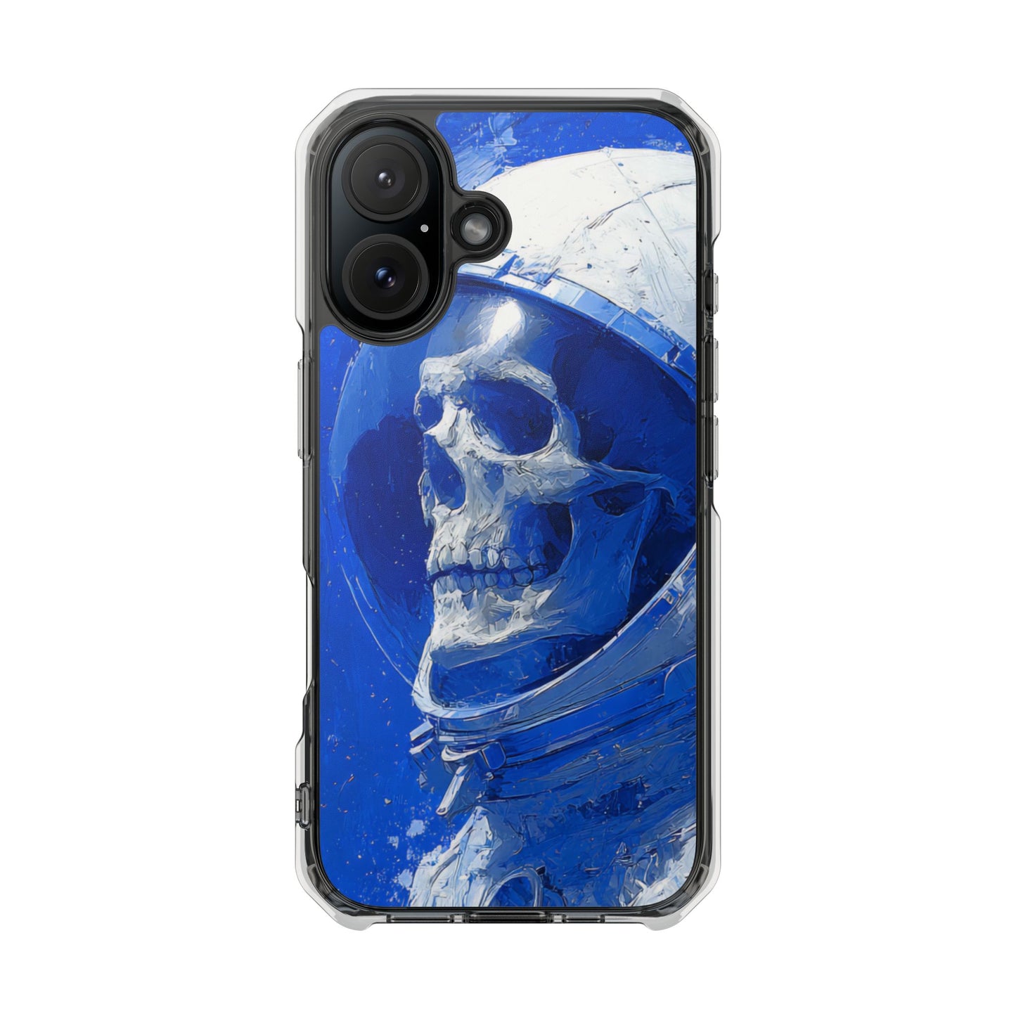 Blue Astronaut Skull | Clear Magnetic