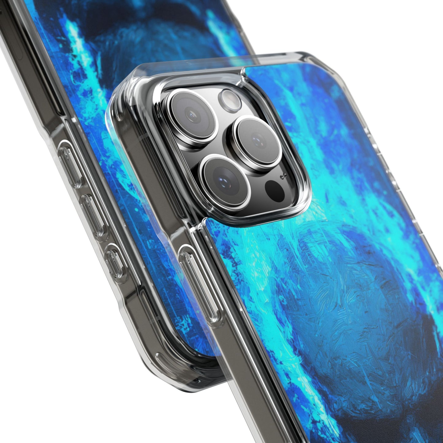 Blue Skull Knight Case | Clear Magnetic
