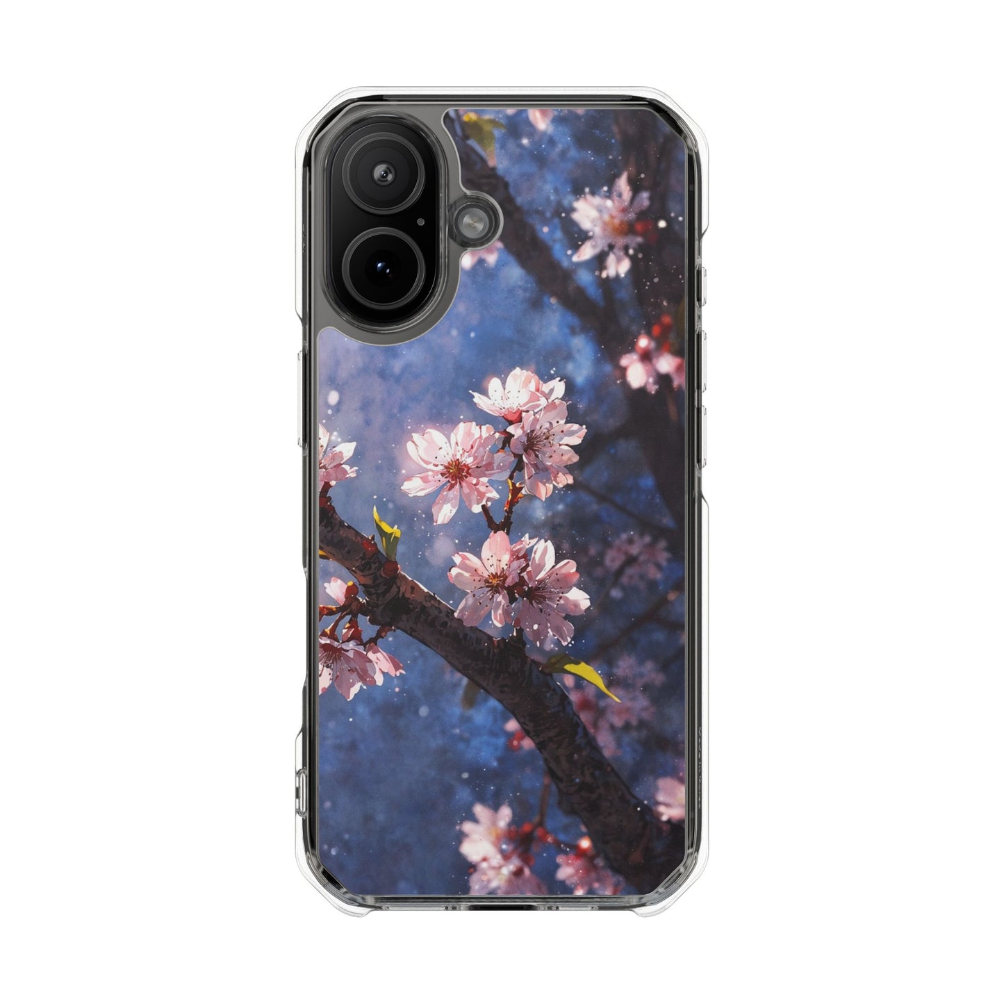 Pink Cherry Blossom Case |Clear Magnetic