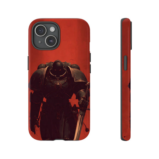 Armored Knight Phone Case – Dark Fantasy Red Tough Cases