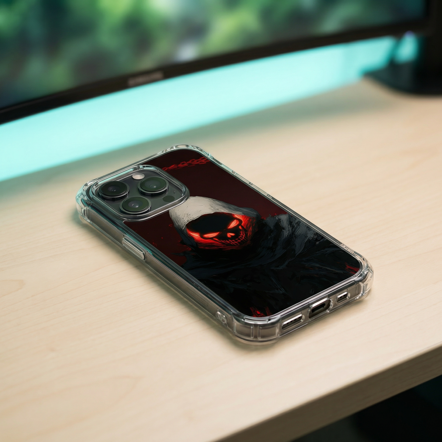 Grim Reaper Red Case | Clear Magnetic