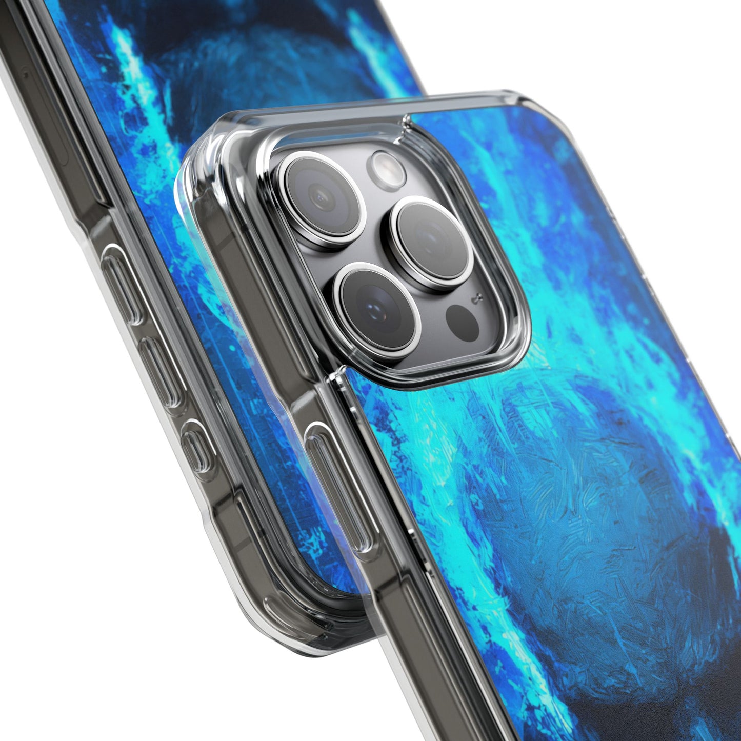 Blue Skull Knight Case | Clear Magnetic