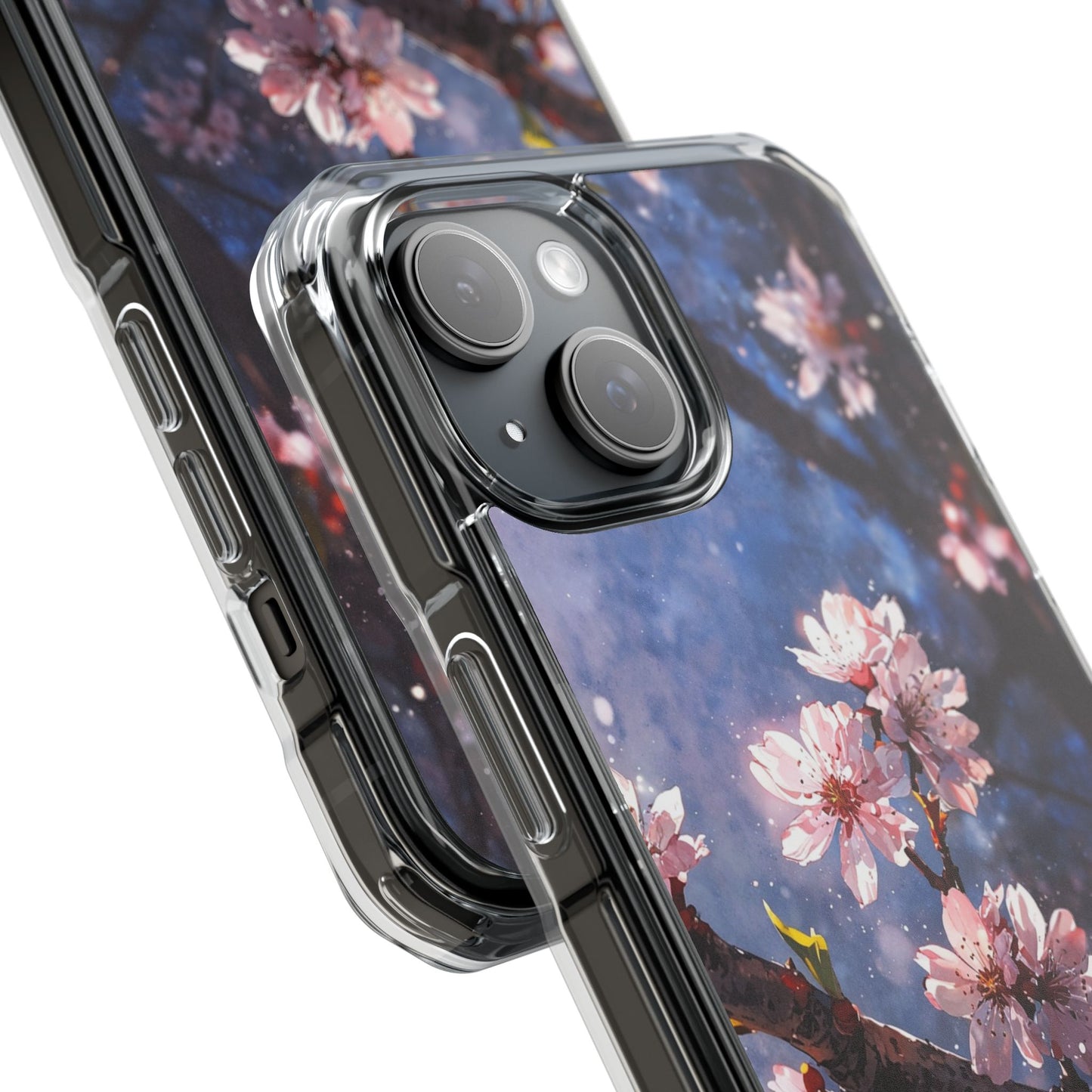 Pink Cherry Blossom Case |Clear Magnetic