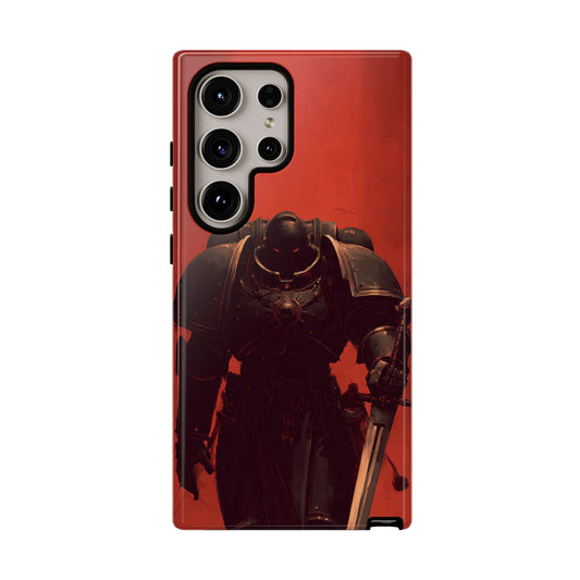 Armored Knight Phone Case – Dark Fantasy Red Tough Cases