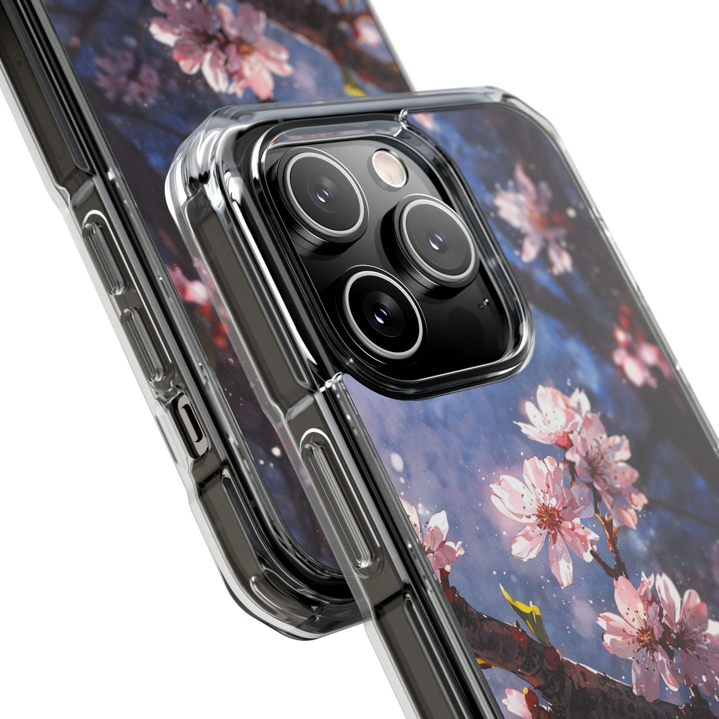 Pink Cherry Blossom Case |Clear Magnetic