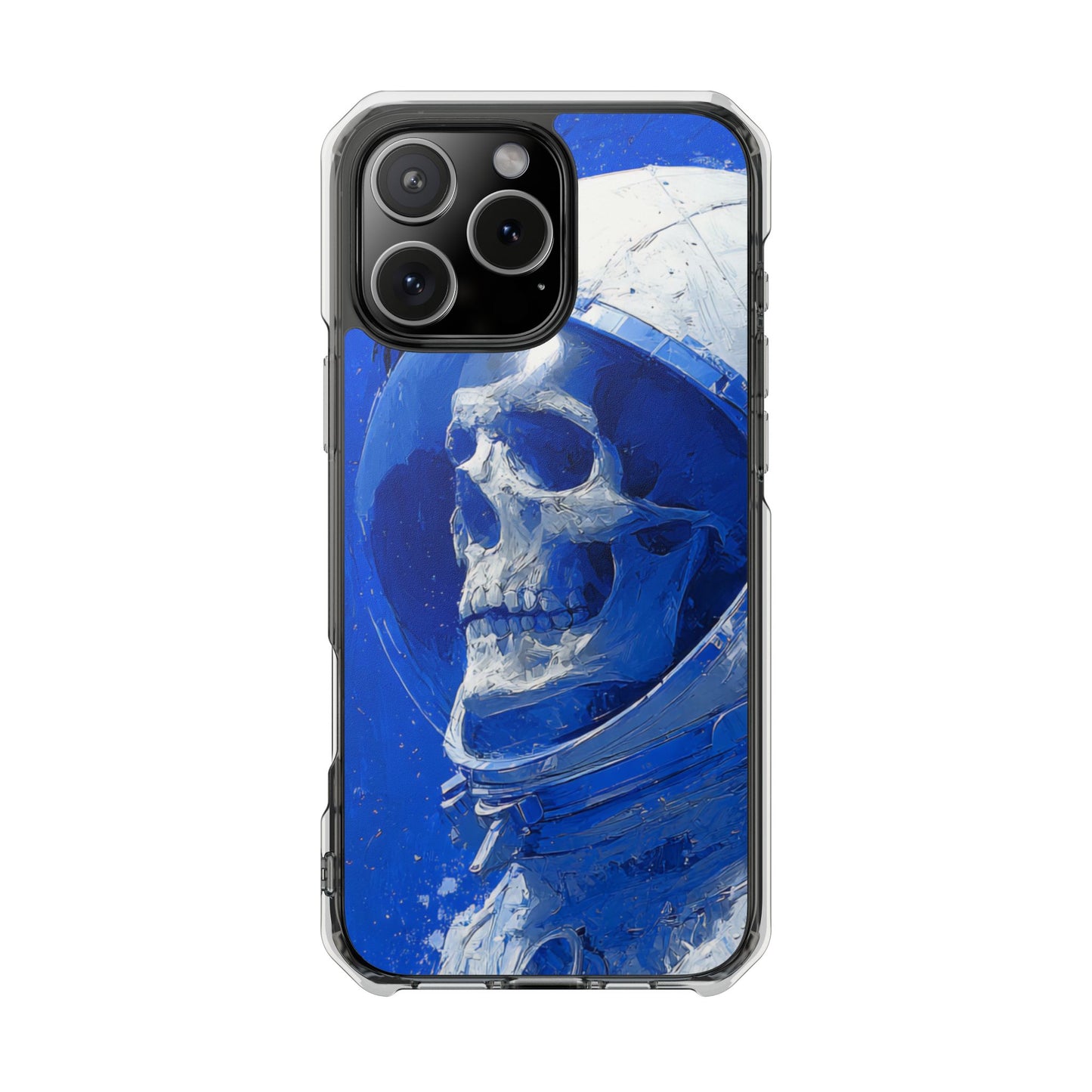 Blue Astronaut Skull | Clear Magnetic