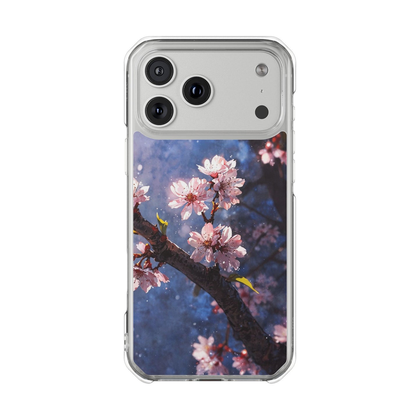Pink Cherry Blossom Case |Clear Magnetic