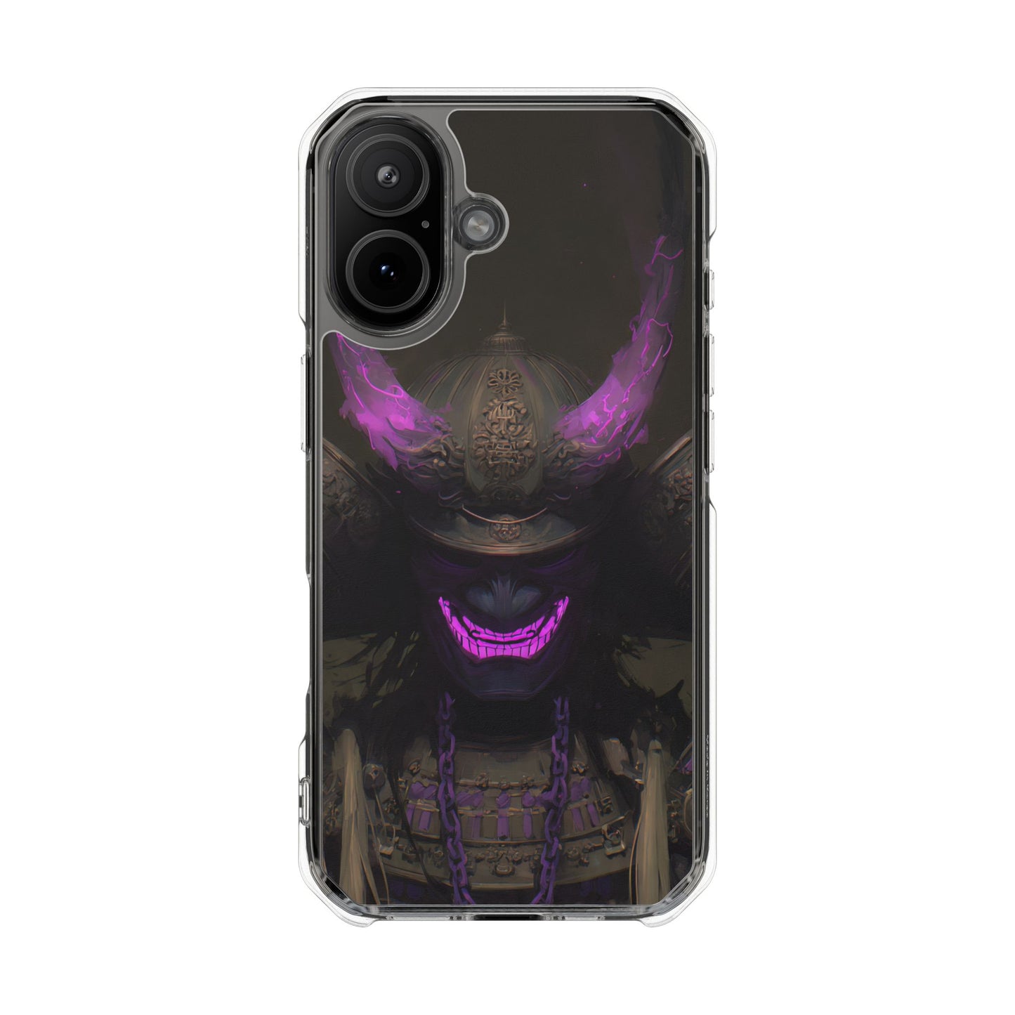 Oni Samurai Mask | Clear Magnetic