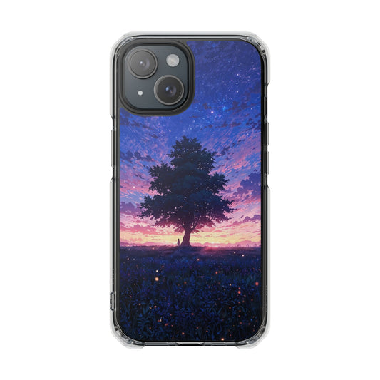 Night Sky Tree Case | Clear Magnetic