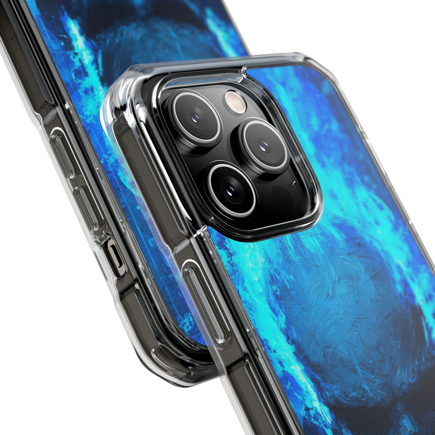 Blue Skull Knight Case | Clear Magnetic