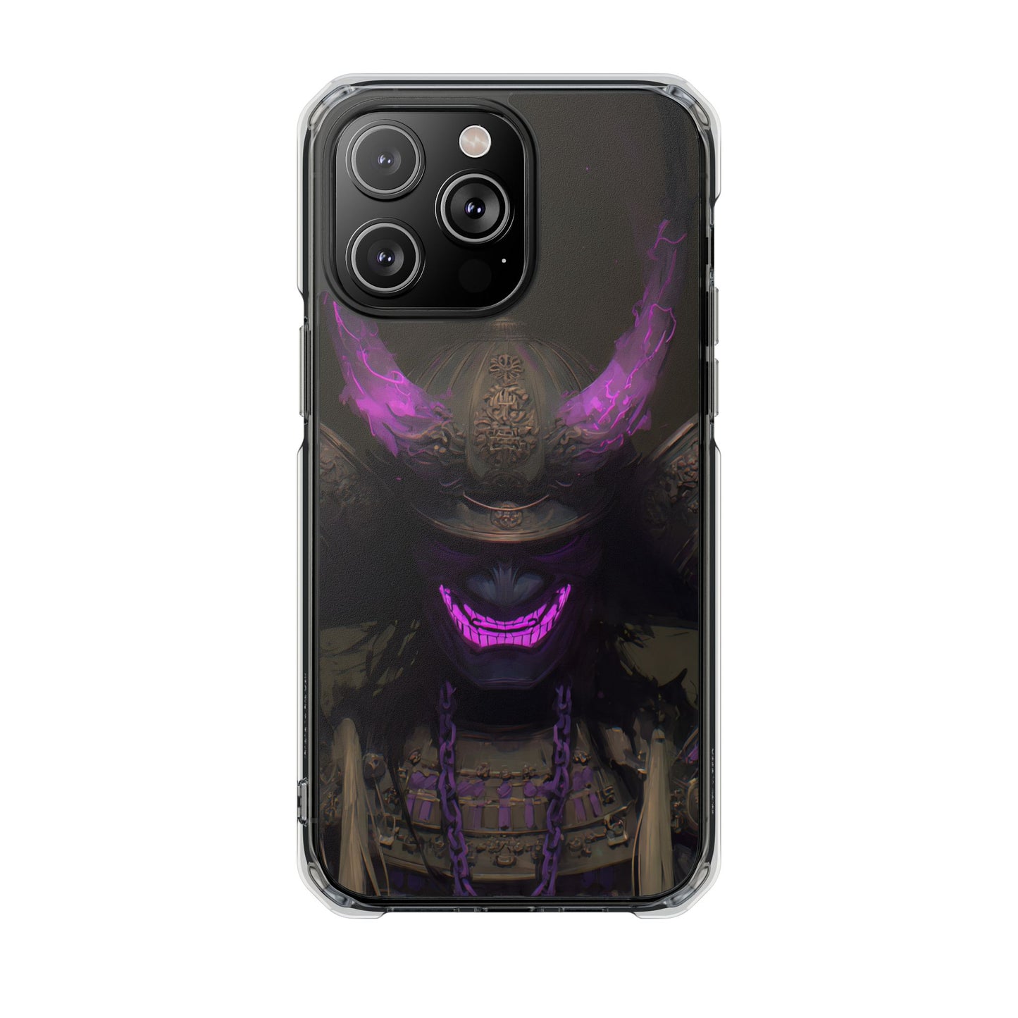 Oni Samurai Mask | Clear Magnetic