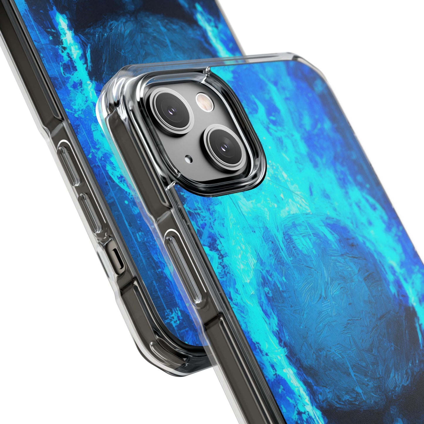 Blue Skull Knight Case | Clear Magnetic