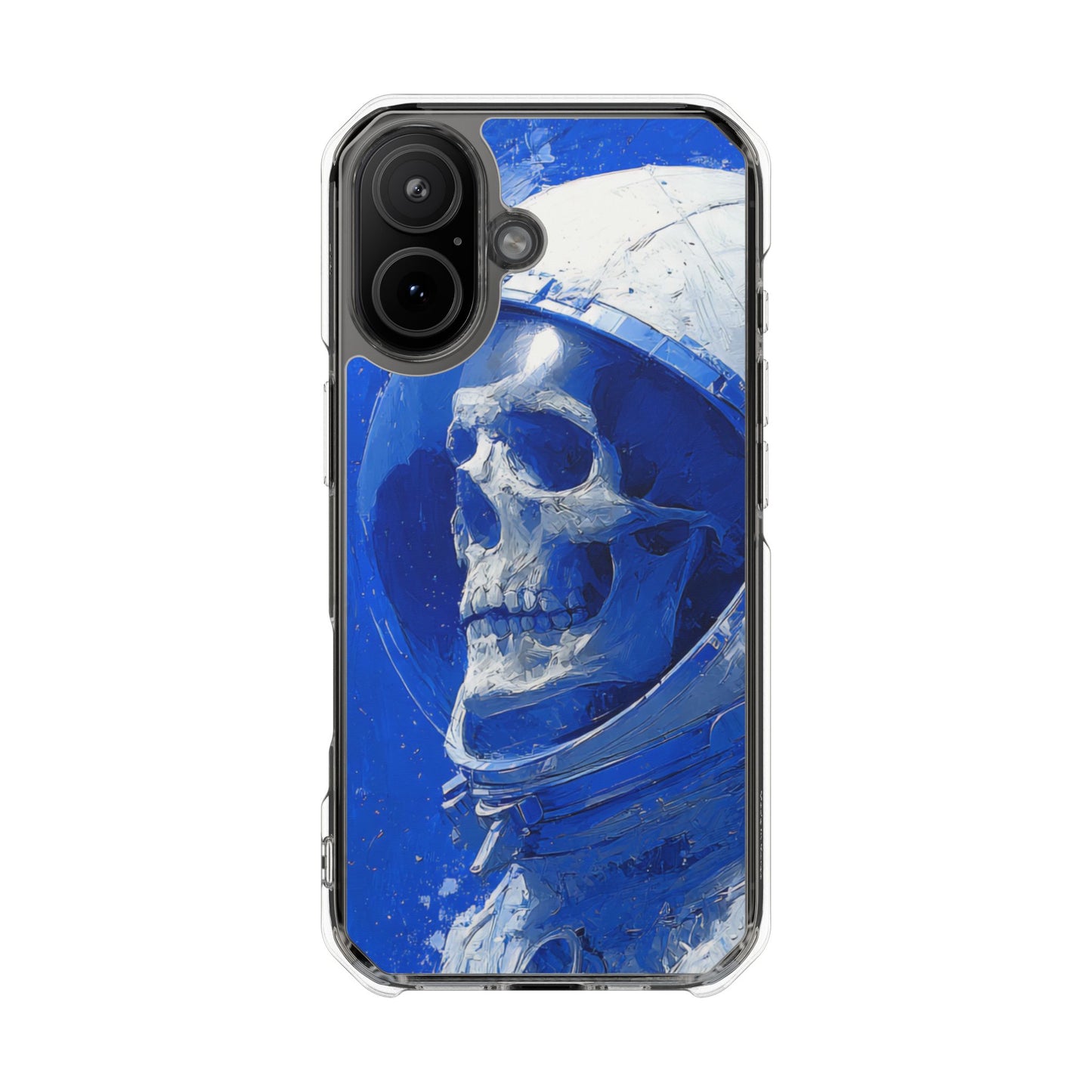 Blue Astronaut Skull | Clear Magnetic