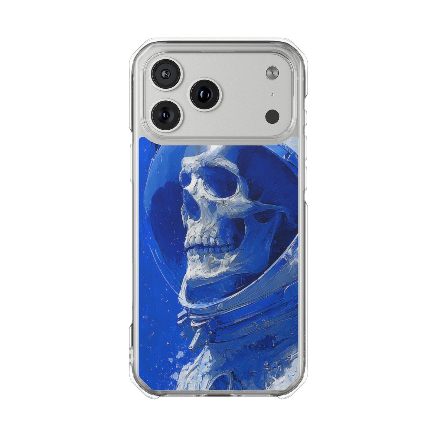 Blue Astronaut Skull | Clear Magnetic