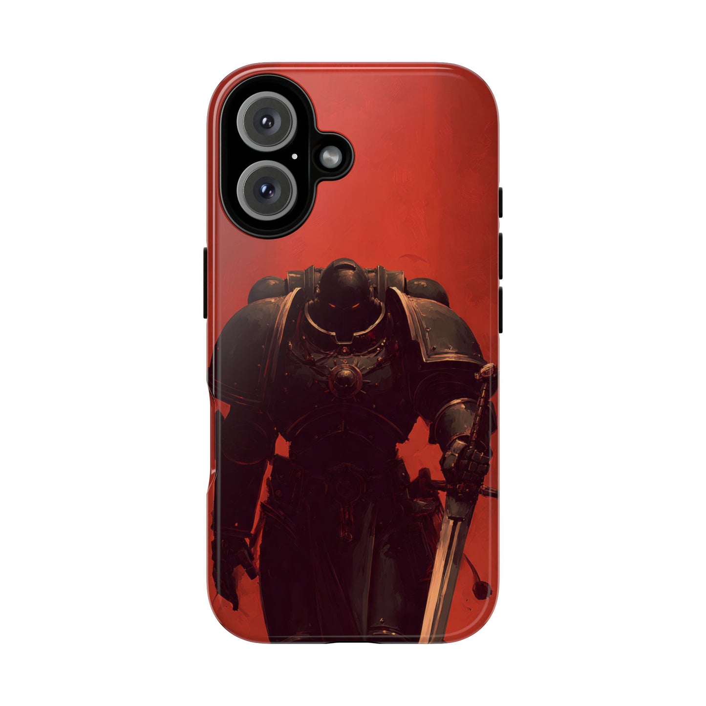 Armored Knight Phone Case – Dark Fantasy Red Tough Cases