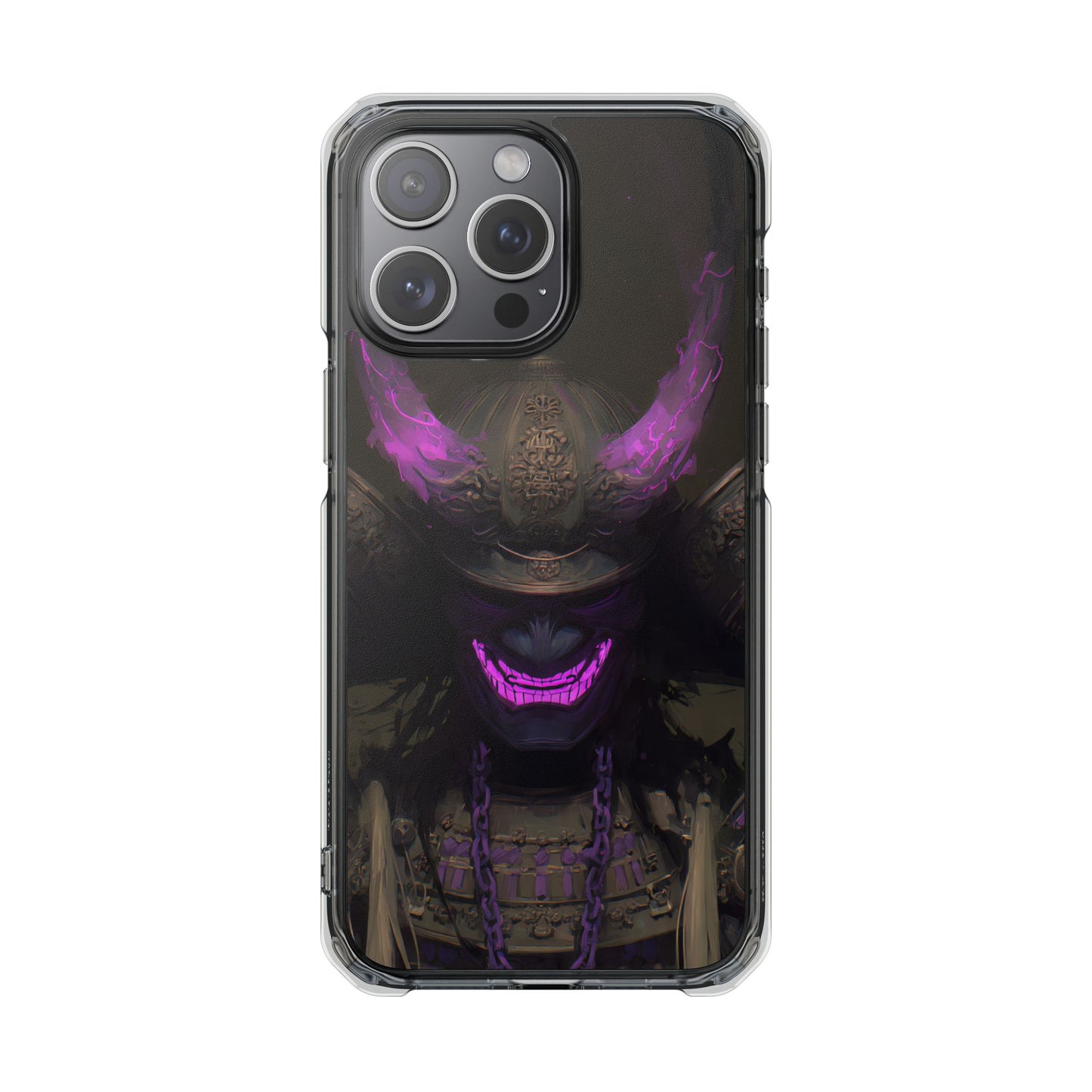 Oni Samurai Mask | Clear Magnetic