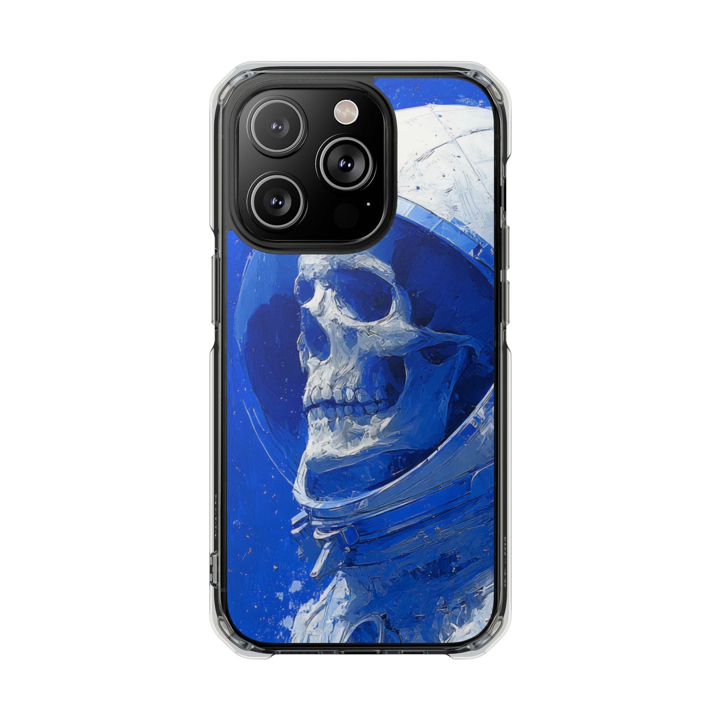 Blue Astronaut Skull | Clear Magnetic