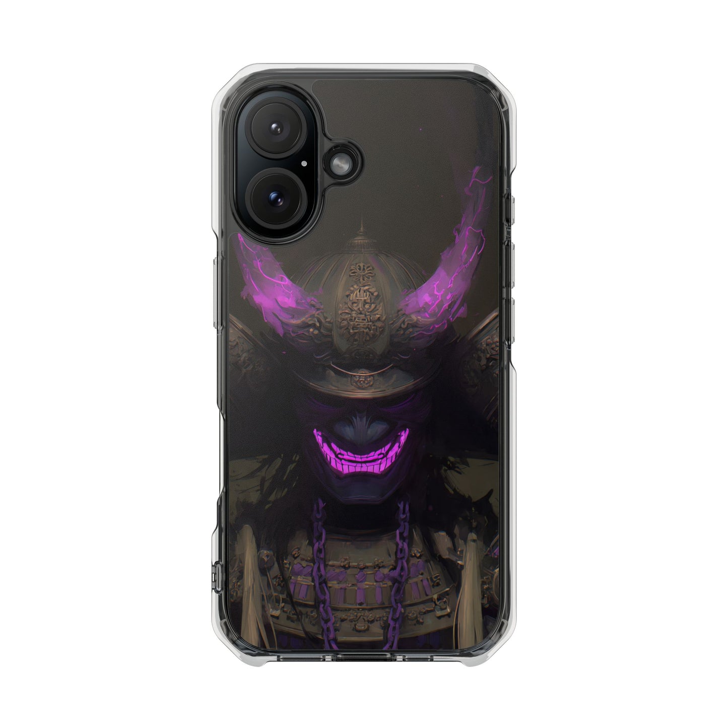 Oni Samurai Mask | Clear Magnetic
