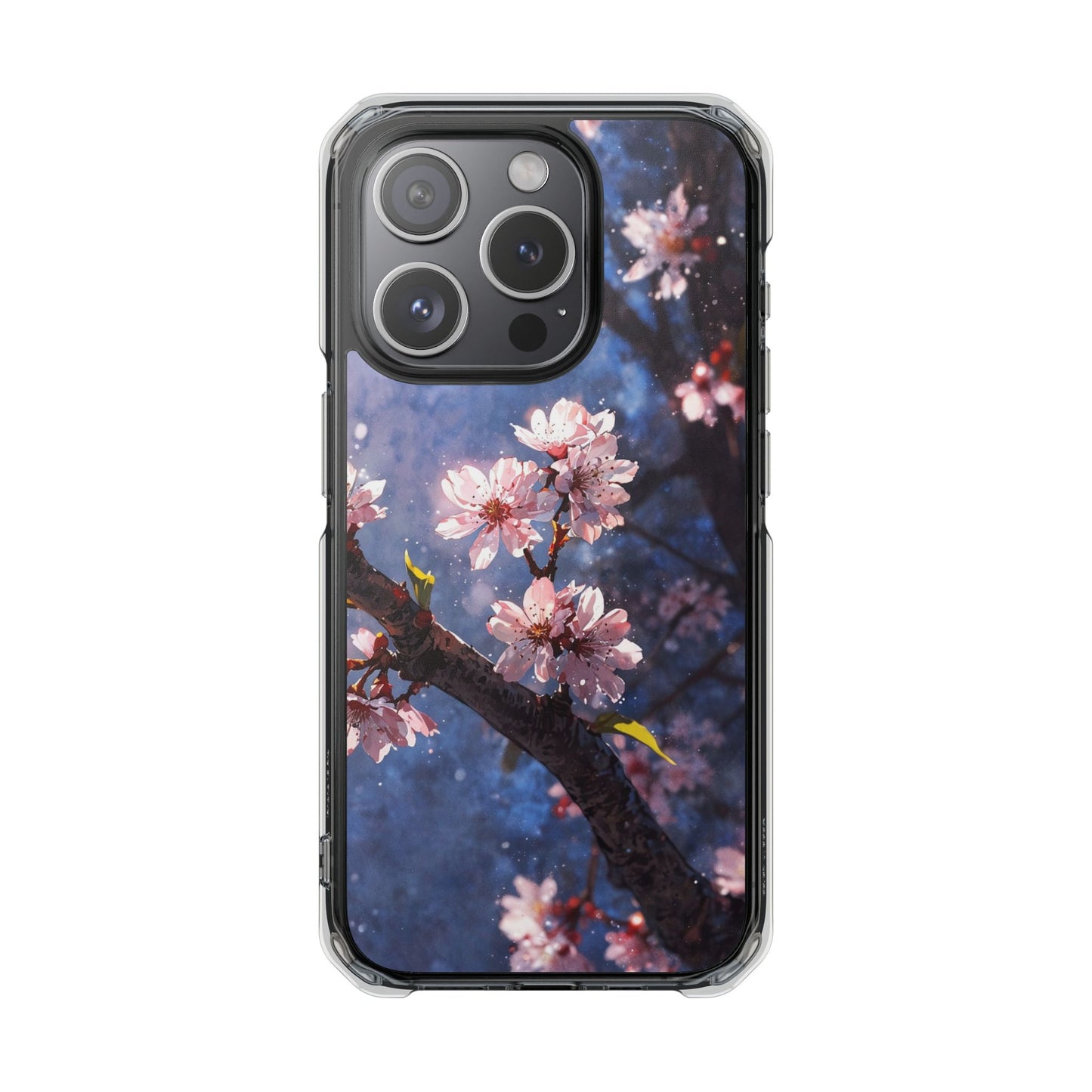 Pink Cherry Blossom Case |Clear Magnetic